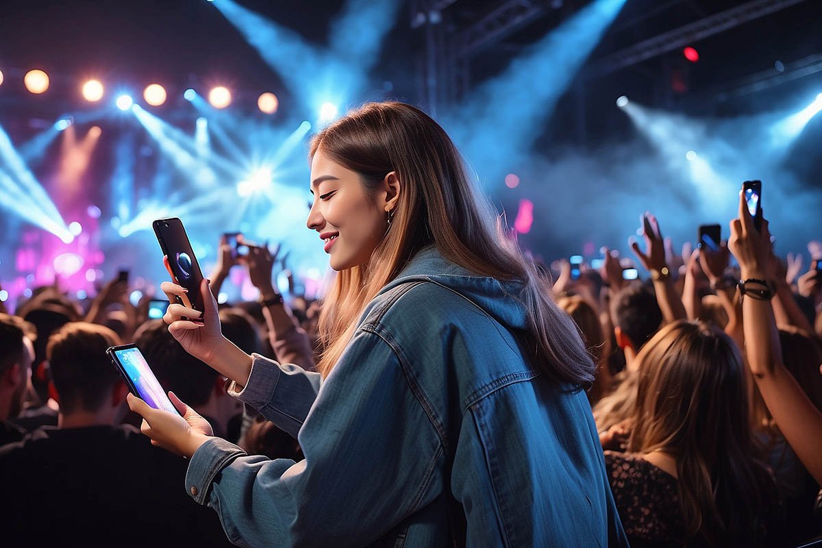 Atmosphere at the concert